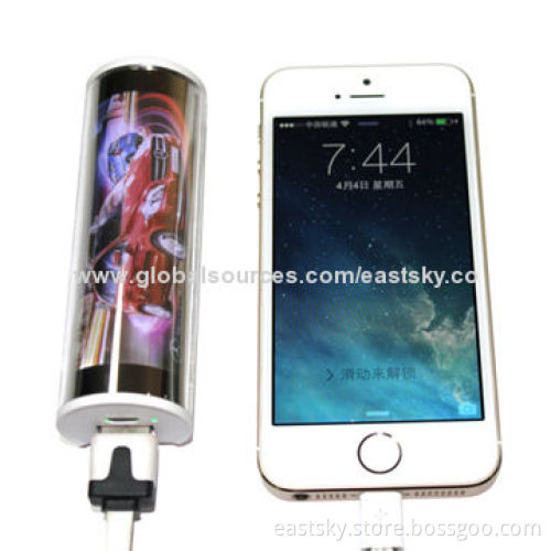 2200mAh LED Power Bank with Phone Stand Function with LED Light Box To Show Advertisement PhotoNew